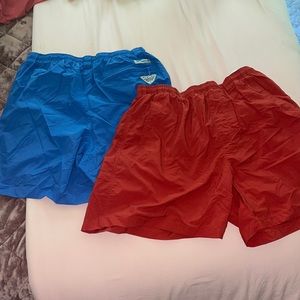 Men’s Columbia Swim Trunks - 2 Pair Mediums